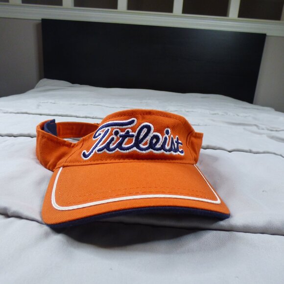Titleist Visor Hat Men One Size Orange Golf Golfer - Picture 7 of 7